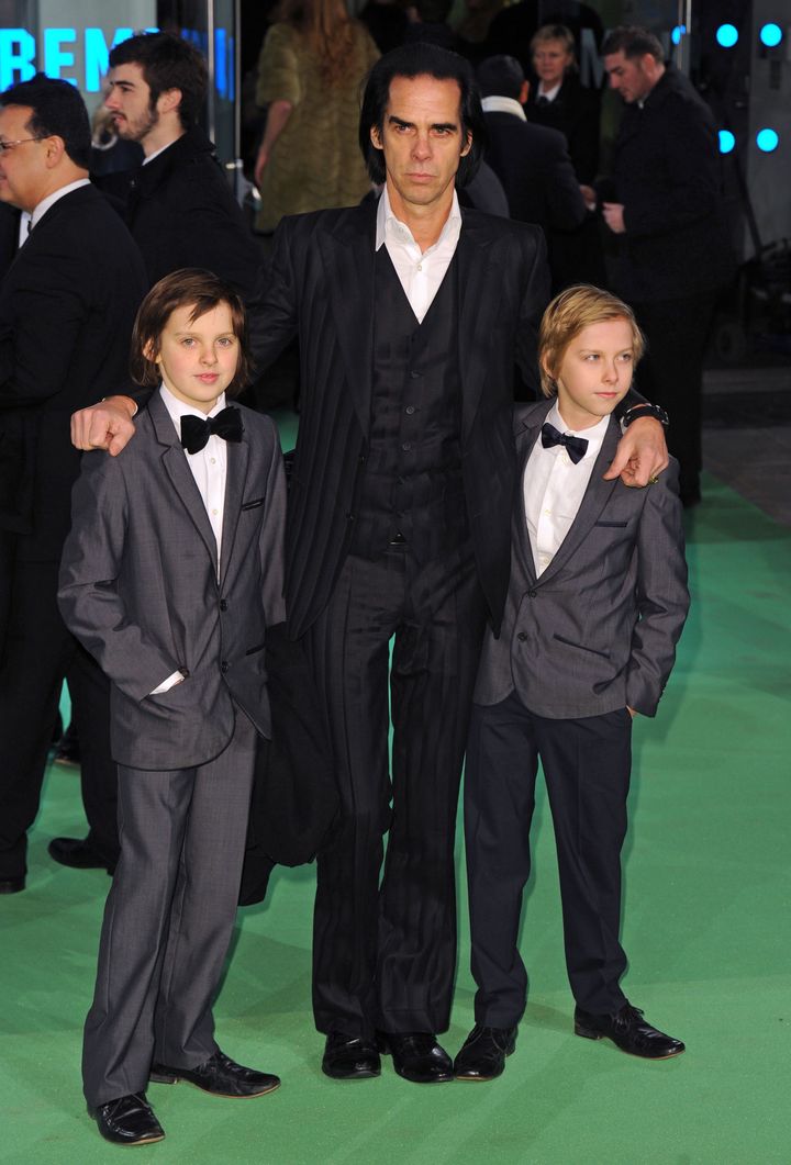 Nick with Arthur and Earl at a 2012 film premiere 