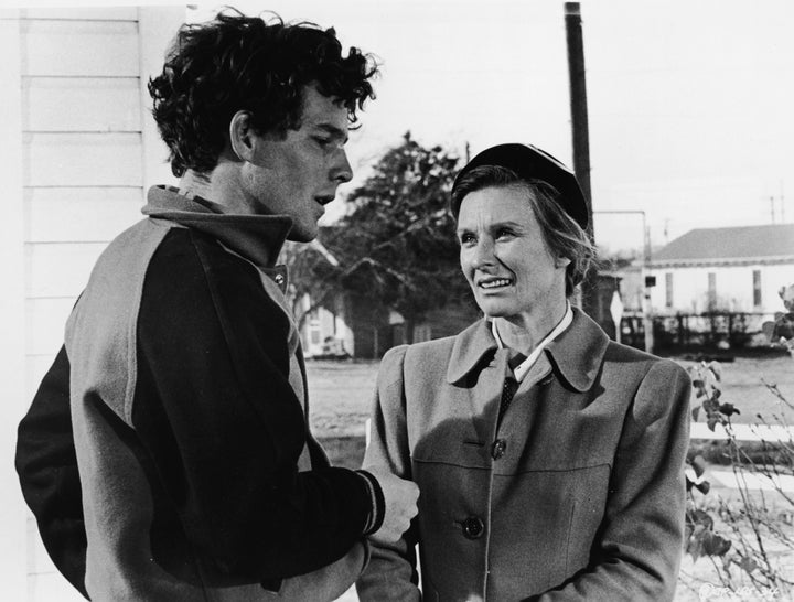 Timothy Bottoms and Leachman star in a scene from "The Last Picture Show."