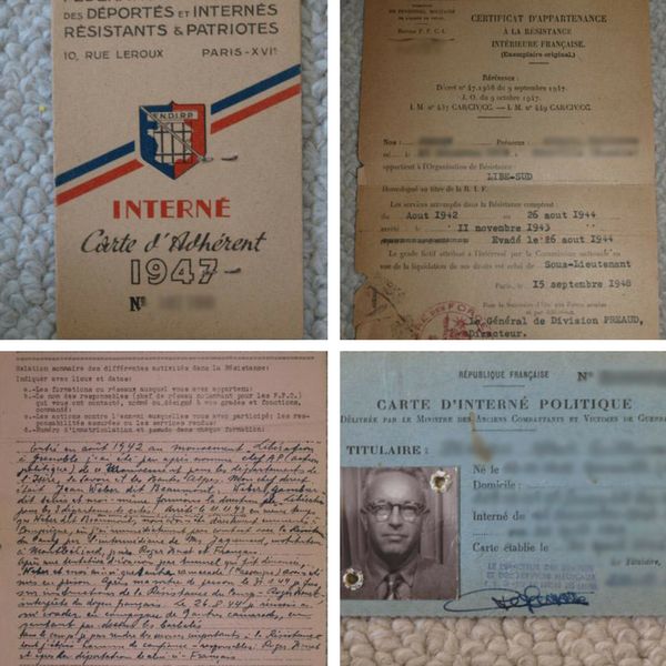 Oliver recently found his great-grandfather's Resistance documents. 