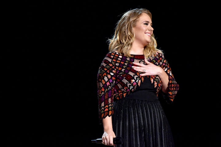 Singer Adele performs onstage during the 59th Grammy Awards at Staples Center on February 12, 2017 in Los Angeles, California.