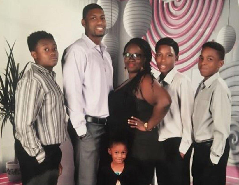 The Edwards family, including Jordan’s brothers Vidal and Kevon.
