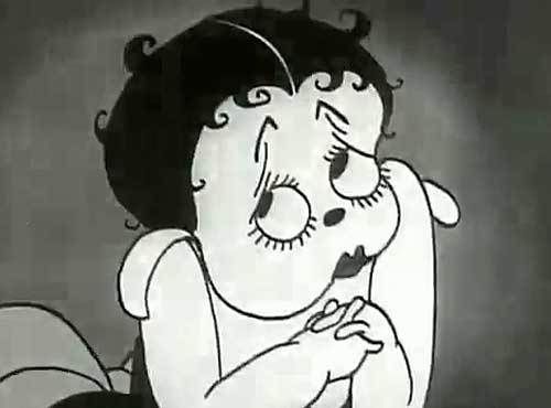 Betty — the girl-faced dog — in “Dizzy Dishes”
