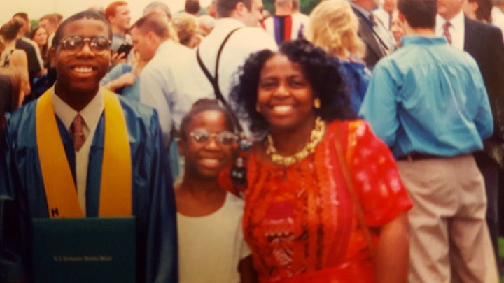 Our family at my brother’s high school graduation in 1998, 1 year and half before his life changed forever