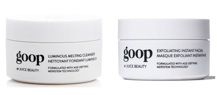 Luminous Melting Cleanser + Exfoliating Instant Facial from GOOP by Juice Beauty.