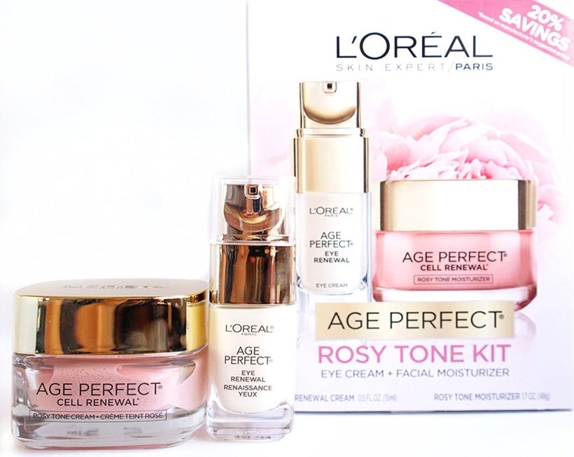 <strong>Age Perfect Re-Awakening Rosy Tone Kit </strong>from <a rel="nofollow" href="https://www.lorealparisusa.com/products/