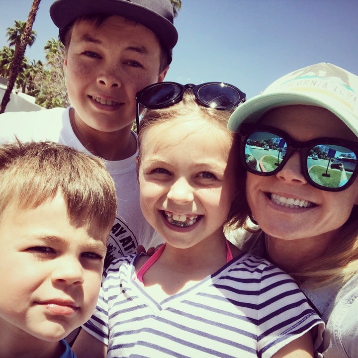 <p>My kids and me on a recent trip to the waterpark.</p>