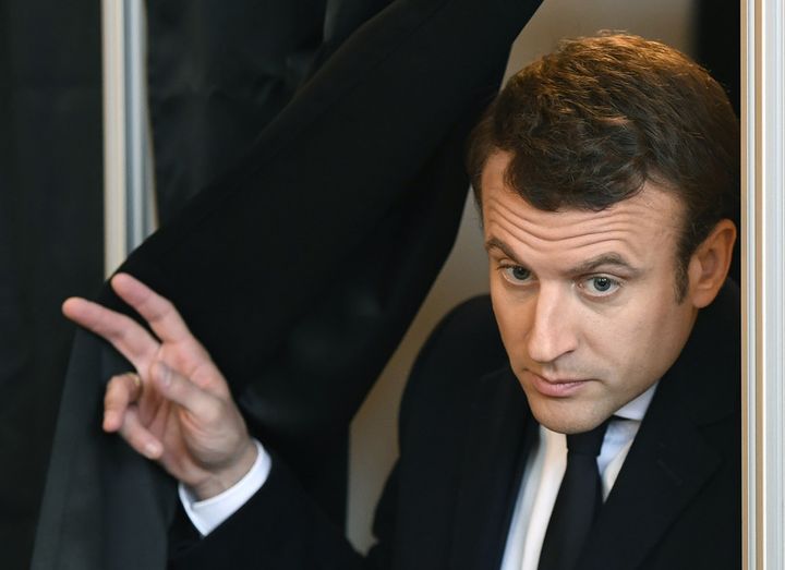 Emmanuel Macron peers into the future