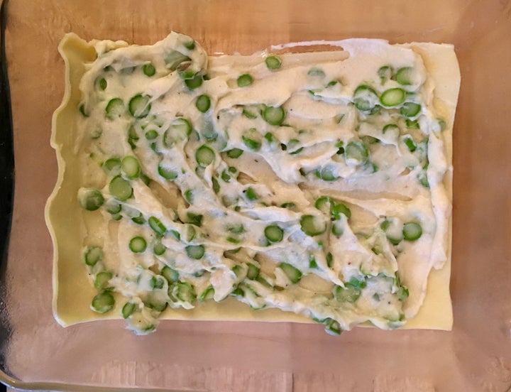 <p>Each layer should be fairly thin</p>