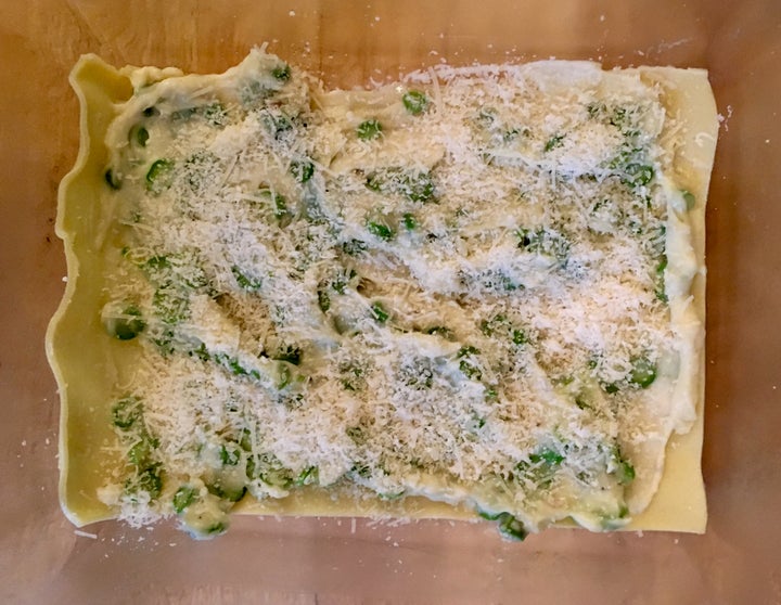 <p>And each layer should be sprinkled with your best parmesan - generously</p>