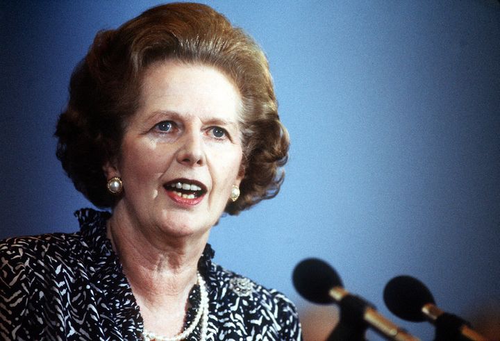 Former Prime Minister Margaret Thatcher's photo featured above Farron's bed as a teenager
