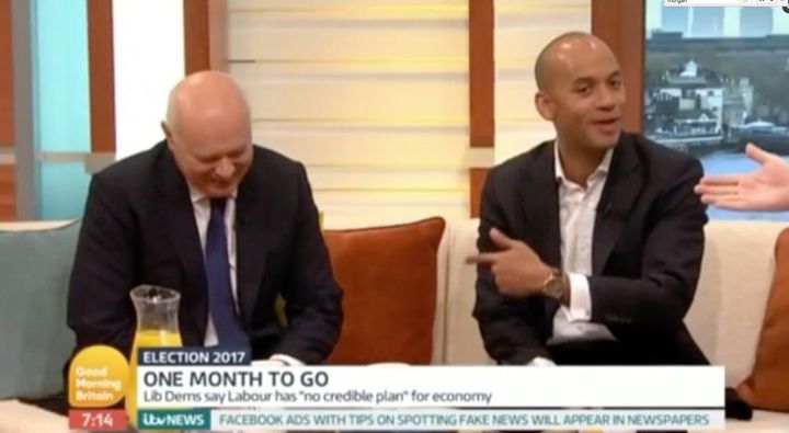 Labour's Chuka Umunna watched on in joy/ horror