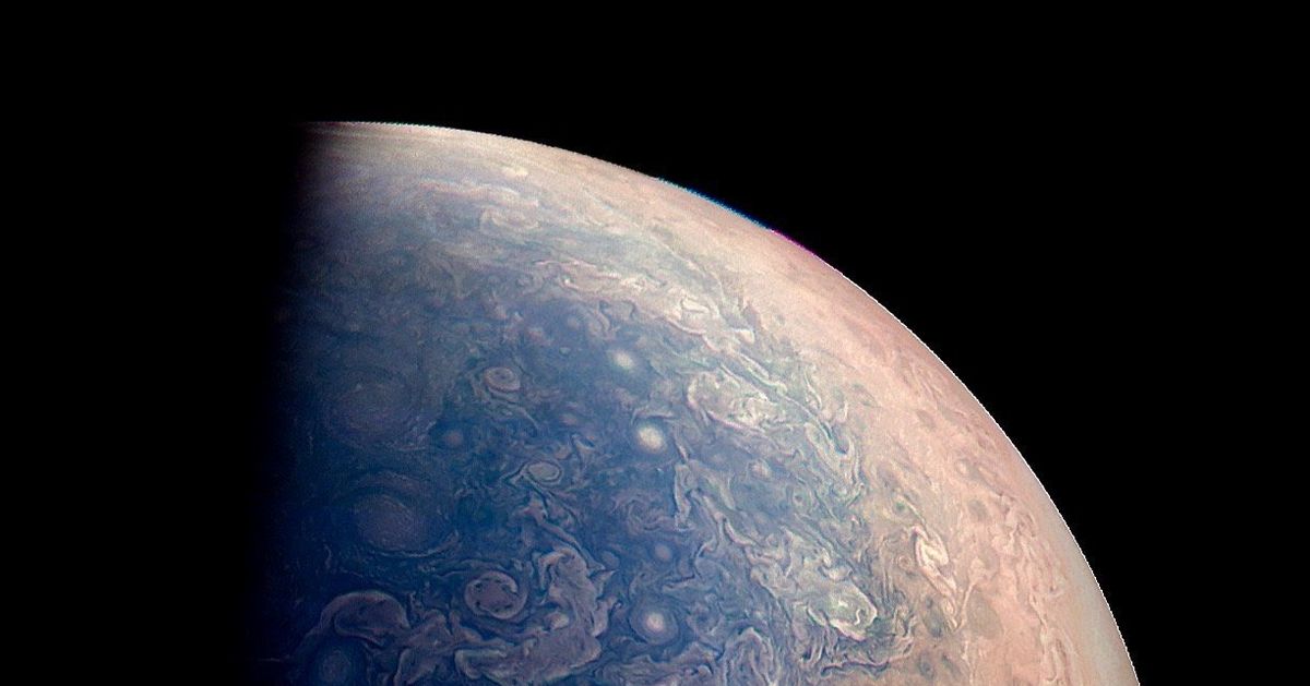 NASA's Latest Image Reveals The Savage Beauty Of Jupiter's South Pole