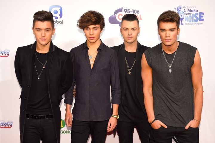 George with his former Union J bandmates