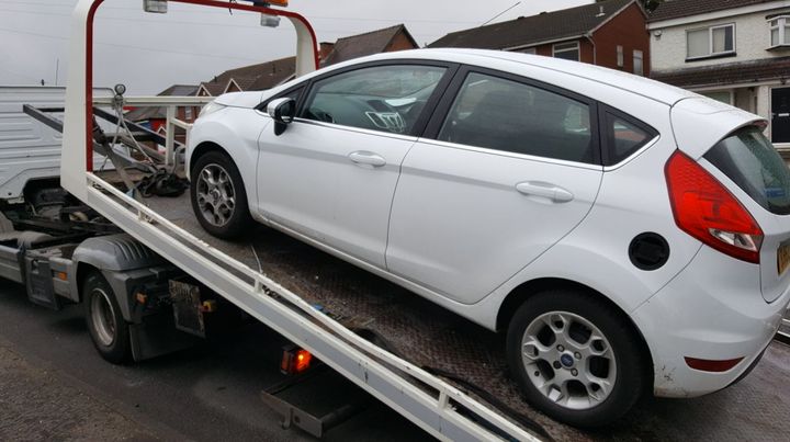 Police seized a driving instructor's car in the middle of an unsuspecting learner's driving test 