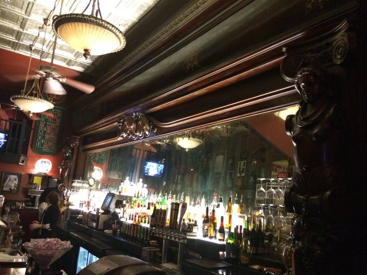 <p>The legendary backbar of the Ohio Club </p>