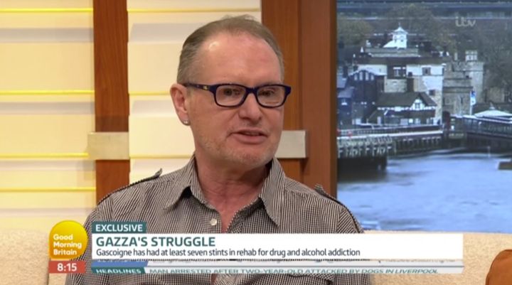 Paul Gascoigne made a candid appearance on 'Good Morning Britain'