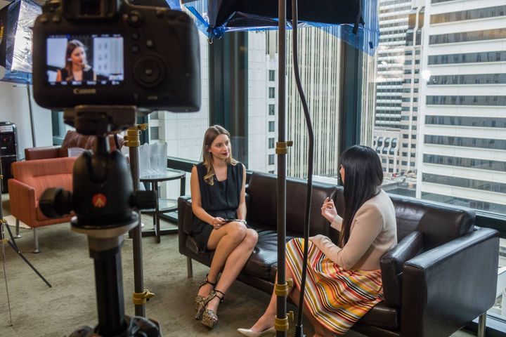 Sylwia Gorajek interviewing Angela Anthony, CEO of Scoutible