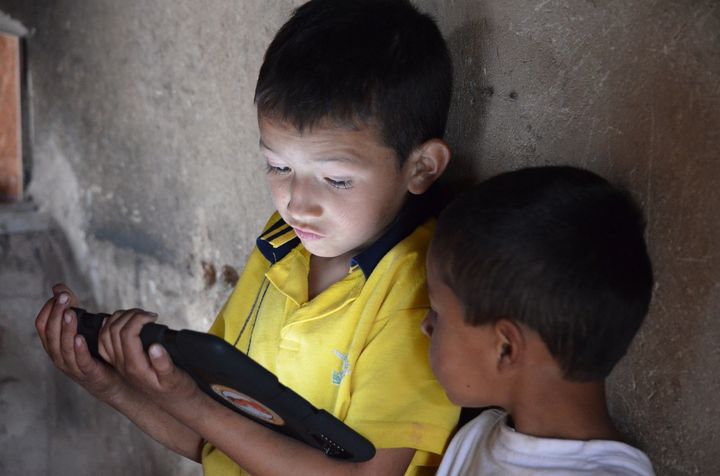 Children in Latin America use the Apptitude Tablet to engage with the internet