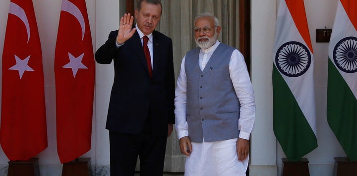 Turkish President Tayyip Erdogan recently met with India’s Prime Minister Narendra Modi. 