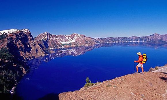 Crater Lake is one of the many great open spaces in the state of Oregon