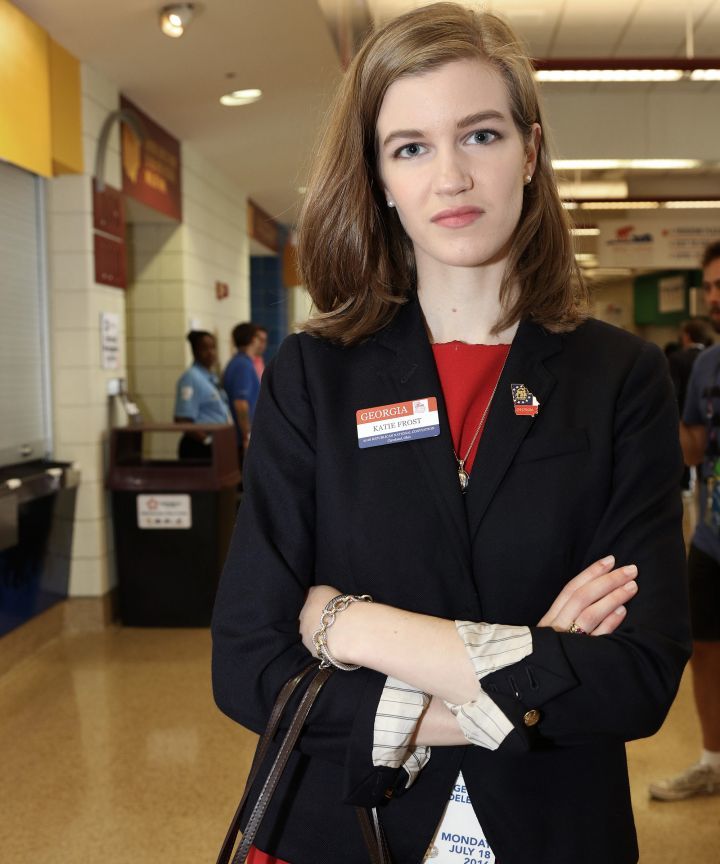 <em>Katie Frost isn't thrilled with Trump's first 100 days in office.</em>
