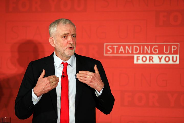 Barker introduced Jeremy Corbyn at his local election launch in Newark last month