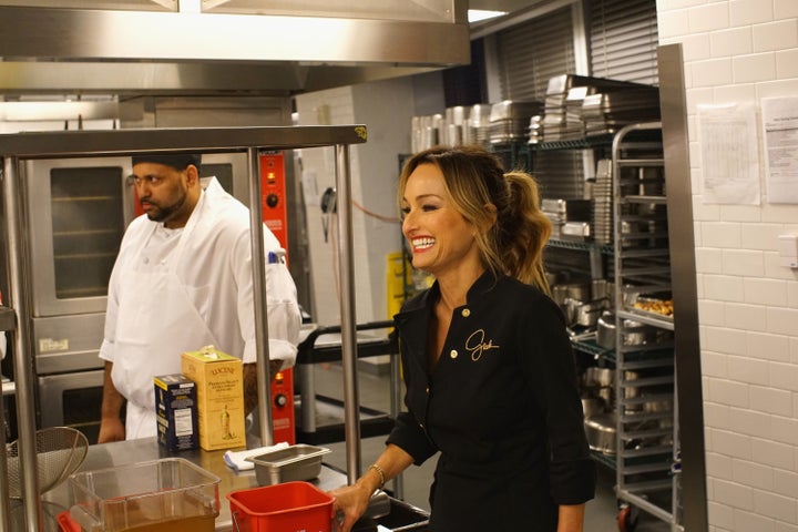 Chef Giada De Laurentiis prepares on October 14, 2016 in New York City.