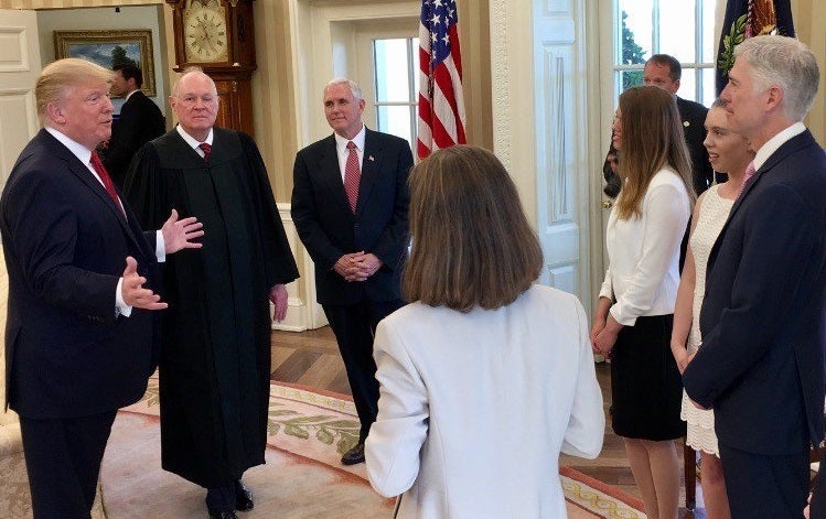 Image result for photos of trump and justice anthony kennedy