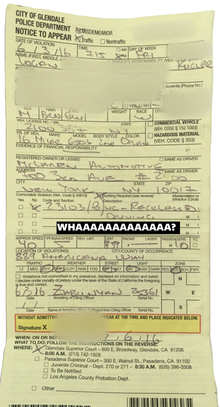 <p>The ticket. </p>