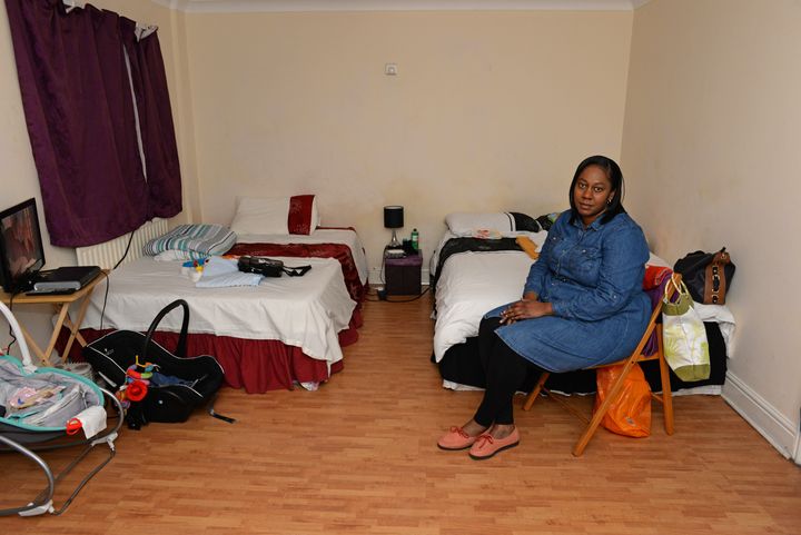 Dian has been living in the room for almost six weeks - and no end is in sight