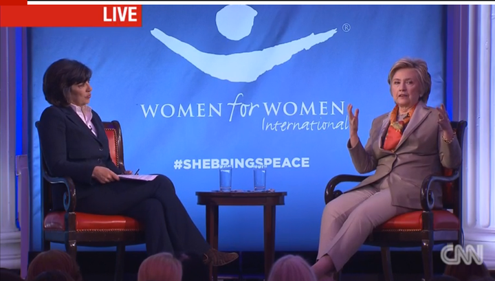 <p>Former presidential candidate Hillary Clinton explains to journalist Christiane Amanpour her reasons for the outcome of the 2016 presidential election. </p>