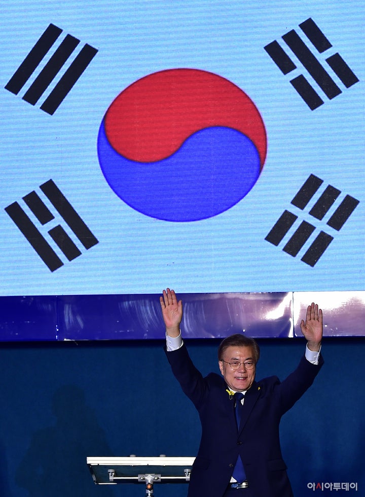 South Korean president-elect Moon Jae-in/ Photographed by AsiaToday reporter Lee Byung-hwa 