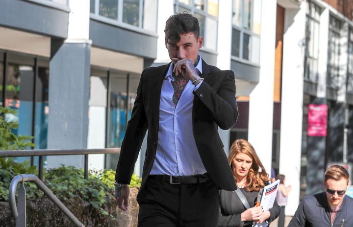 Jeremy McConnell arrives at Liverpool Magistrates Court on Wednesday (10 March)