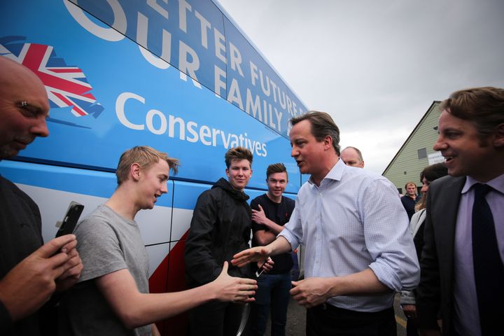 David Cameron was Conservative leader at the time of the 2015 election