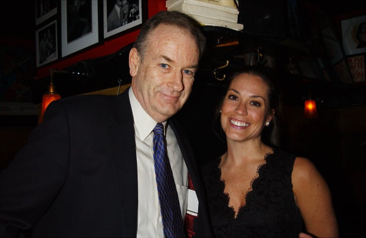 Bill O'Reilly with then-wife Maureen McPhilmy at an Academy Awards viewing party.