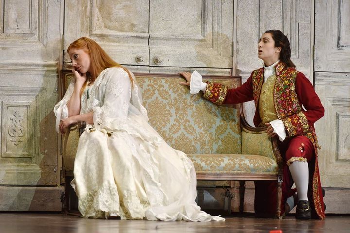 Soprano Layla Claire as Countess Almaviva & mezzo Cecelia Hall as Cherubino in The Marriage of Figaro