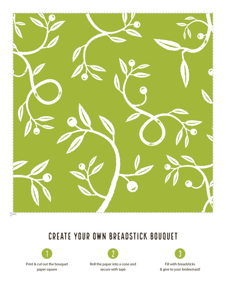 <p>DIY Breadstick Bouquet from Olive Garden</p>