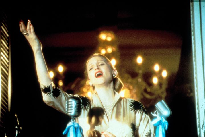 Madonna as Eva Peron in 'Evita'