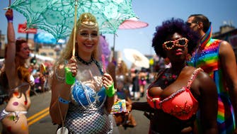 NEW YORK, NY - JUNE 18:  34th Annual Mermaid Parade in Coney Island on June 18, 2016 in New York City. The parade is the annual celebration of the beginning of the summer season.  (Photo by