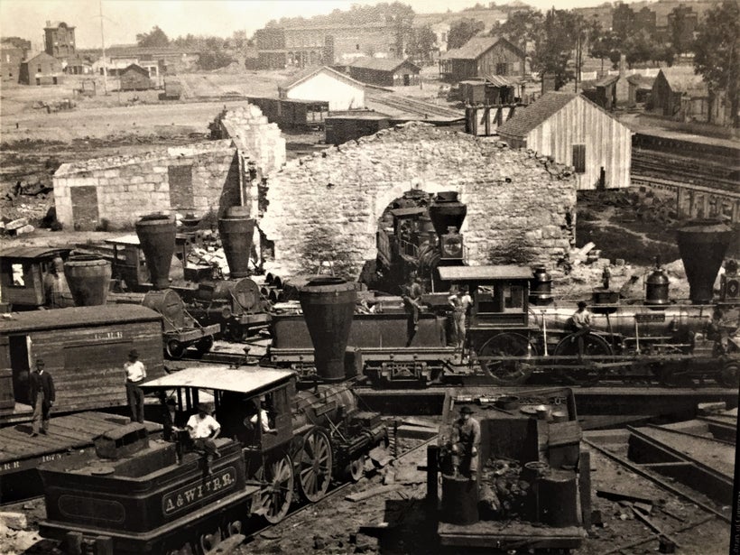Atlanta and Chattanooga were major rail centers at the start of the Civil War.