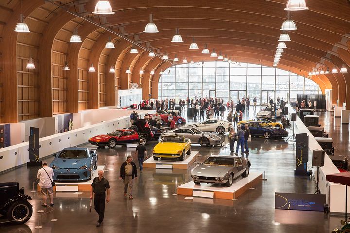 <p>A crowd appreciates the supercars and hypercars at the new Exotics @ ACM exhibition at America’s Car Museum in Tacoma, Washington.</p>