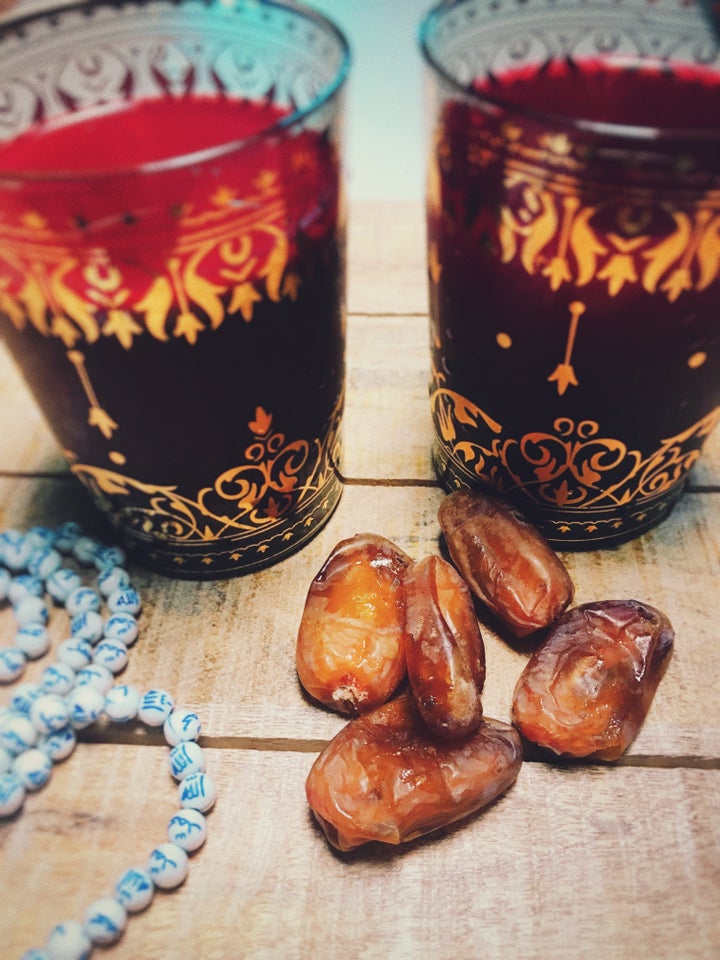 Breaking the fast - Dates, Water & Home-Made Organic Juice with Beets, Celery and Oranges.