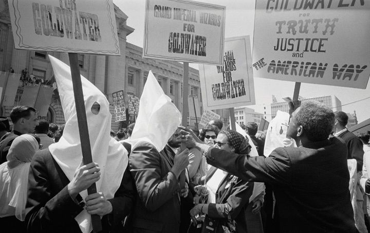 KKK members support the Goldwater presidential bid at the 1964 RNC.