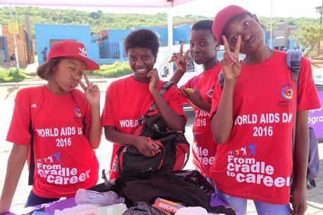 <p>Afrikka Tikkun USA Changemakers' Team consists of Ari Hirsch, Benjamin Jacobson, Elizabeth Ngonzi and Nathan Pitock (not pictured). Encouraging young women to take civic action against gender-related issues, the funds raised by Afrikka Tikkun USA Changemakers' will support girls through educational activities and programming. </p>