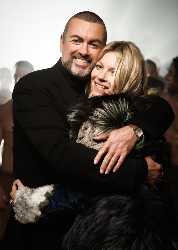 Kate Moss and George Michael were close friends.