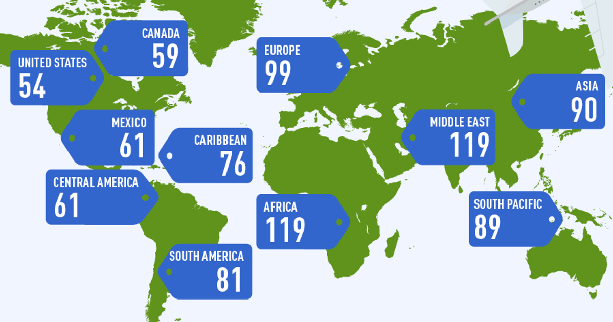 The Cheapest Day To Buy An International Plane Ticket, Mapped By Destination HuffPost Life