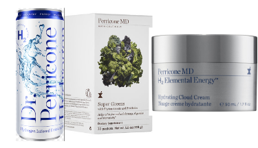 Guests received a Dr Perricone gift bag with lots of products to try.