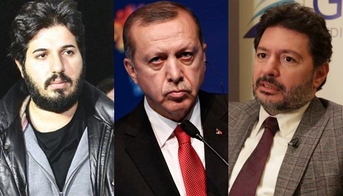 Reza Zarrab, Recep Tayyip Erdogan, and Mehmet Hakan Atilla