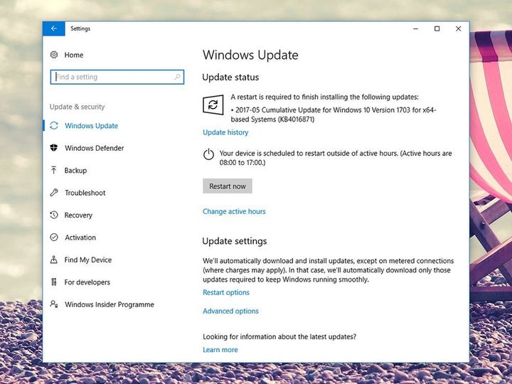 <strong>WINDOWS UPDATES </strong>Security updates are so important, they're often fully automatic.