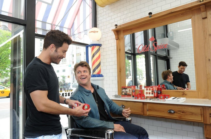 Luke Hemsworth and celebrity stylist Benjamin Thigpen. (Not pictured: Luke Hemsworth's dirty boots.)